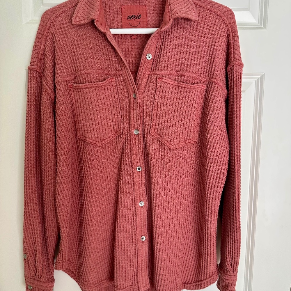 Aerie Anytime Waffle Shirt